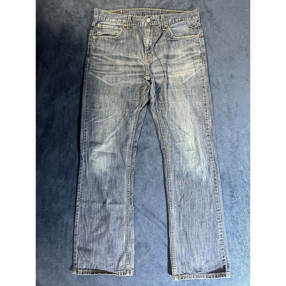 Levis 527 Jeans Mens 34x32 Mid Rise Boot Cut Medium Wash